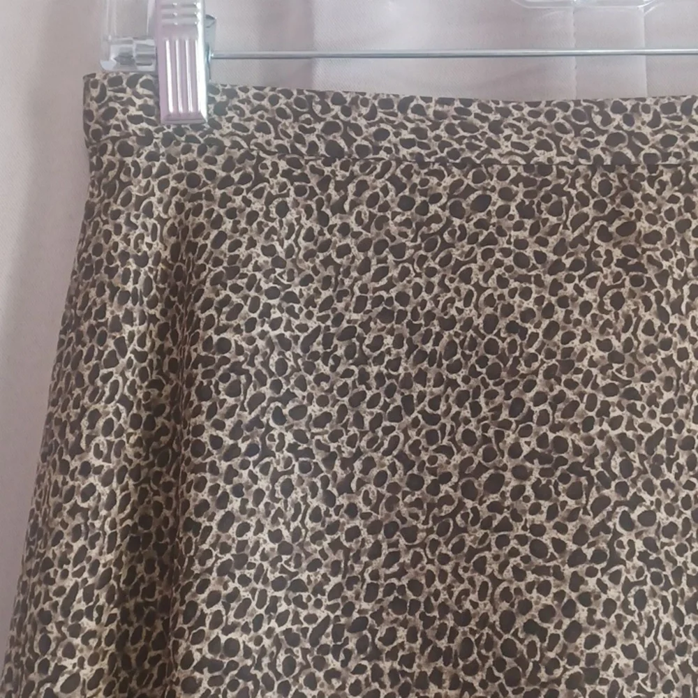Jones Wear Leapard Print A-Line Knee Length Skirt